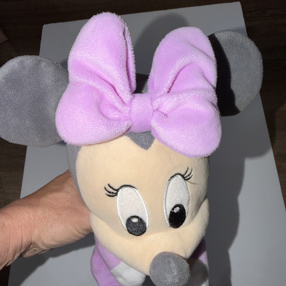 Disney Parks Purple Baby Minnie Mouse Plush Stuffed Animal EUC - Picture 6 of 8